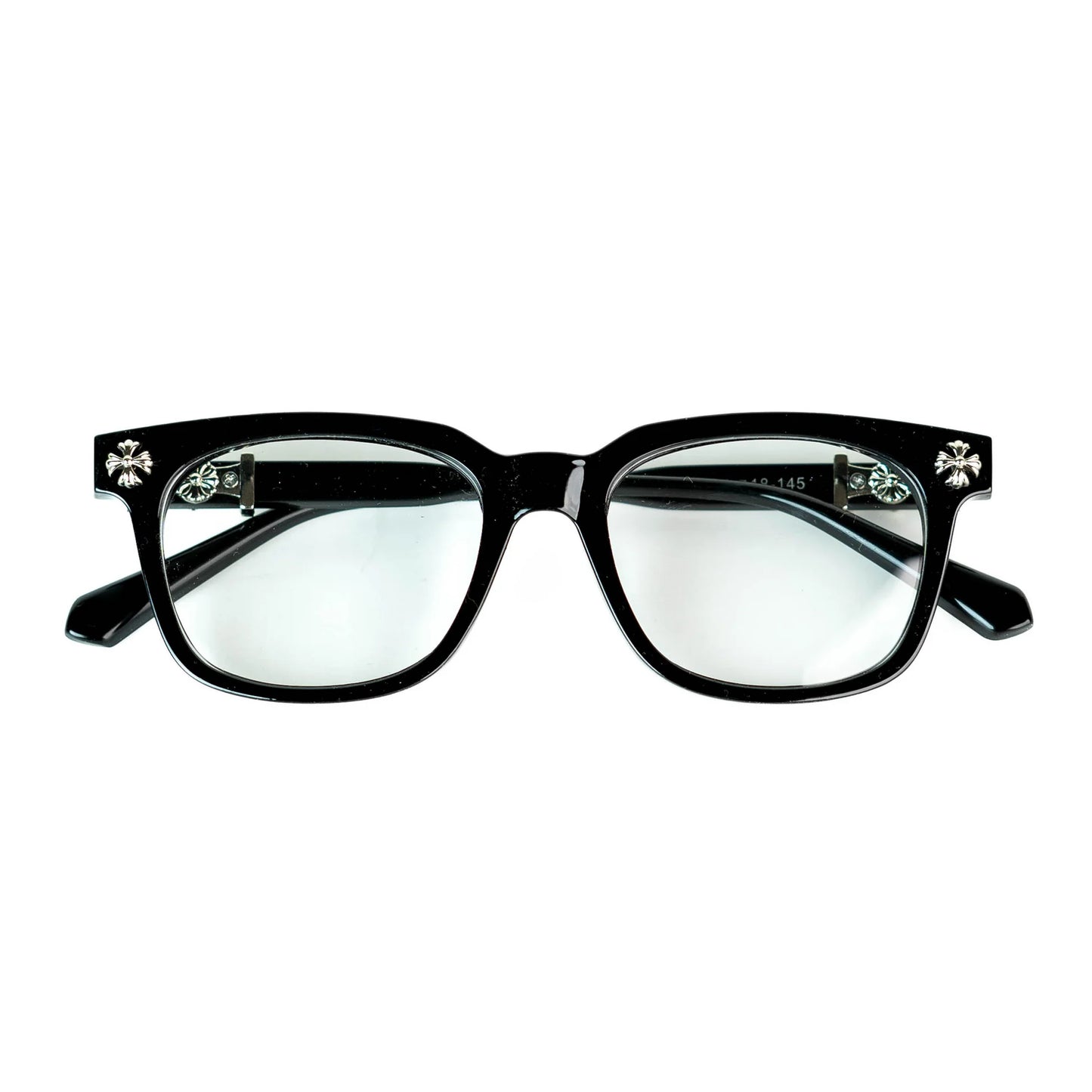 Black Chrome Hearts Glasses
