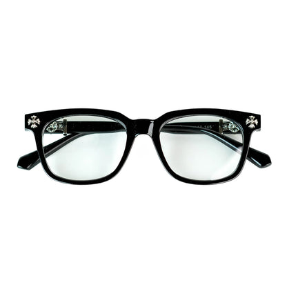 Black Chrome Hearts Glasses