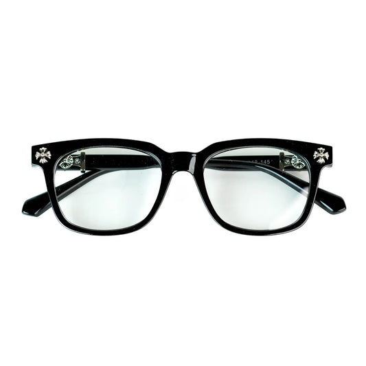 Black Chrome Hearts Glasses
