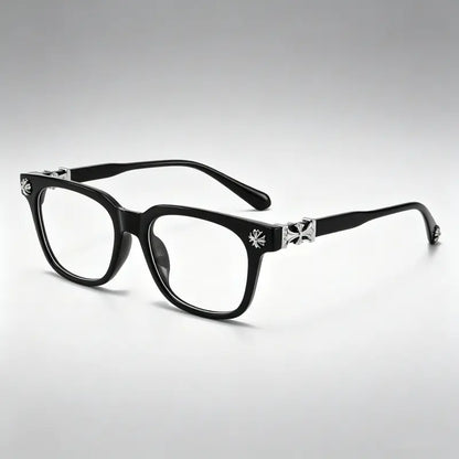 Black Chrome Hearts Glasses