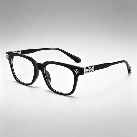 Black Chrome Hearts Glasses